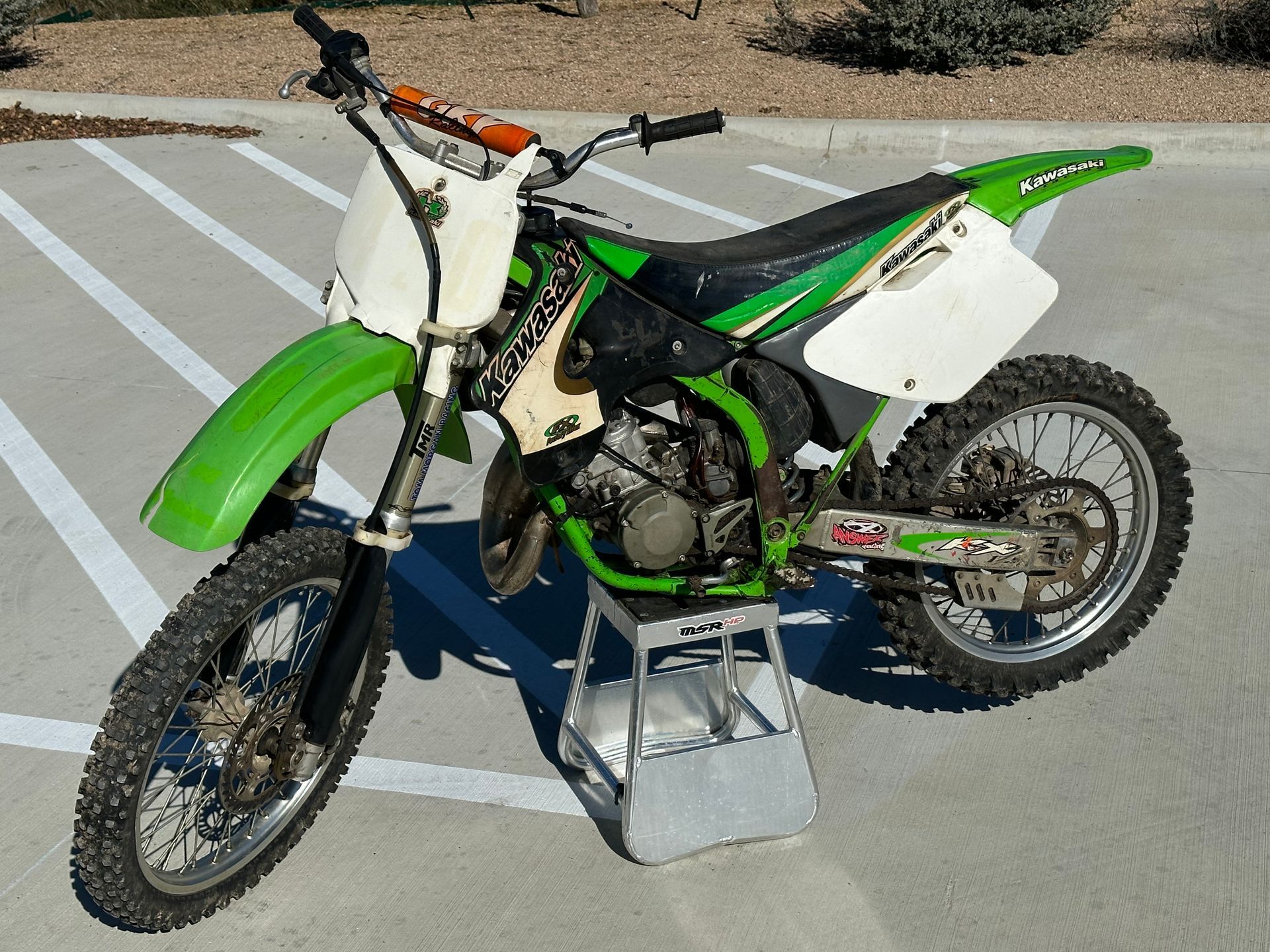 1997 Kawasaki Kx125 Oem Frame 1997-1998 Kx Green Chassis Mainframe 32160-1514-CC