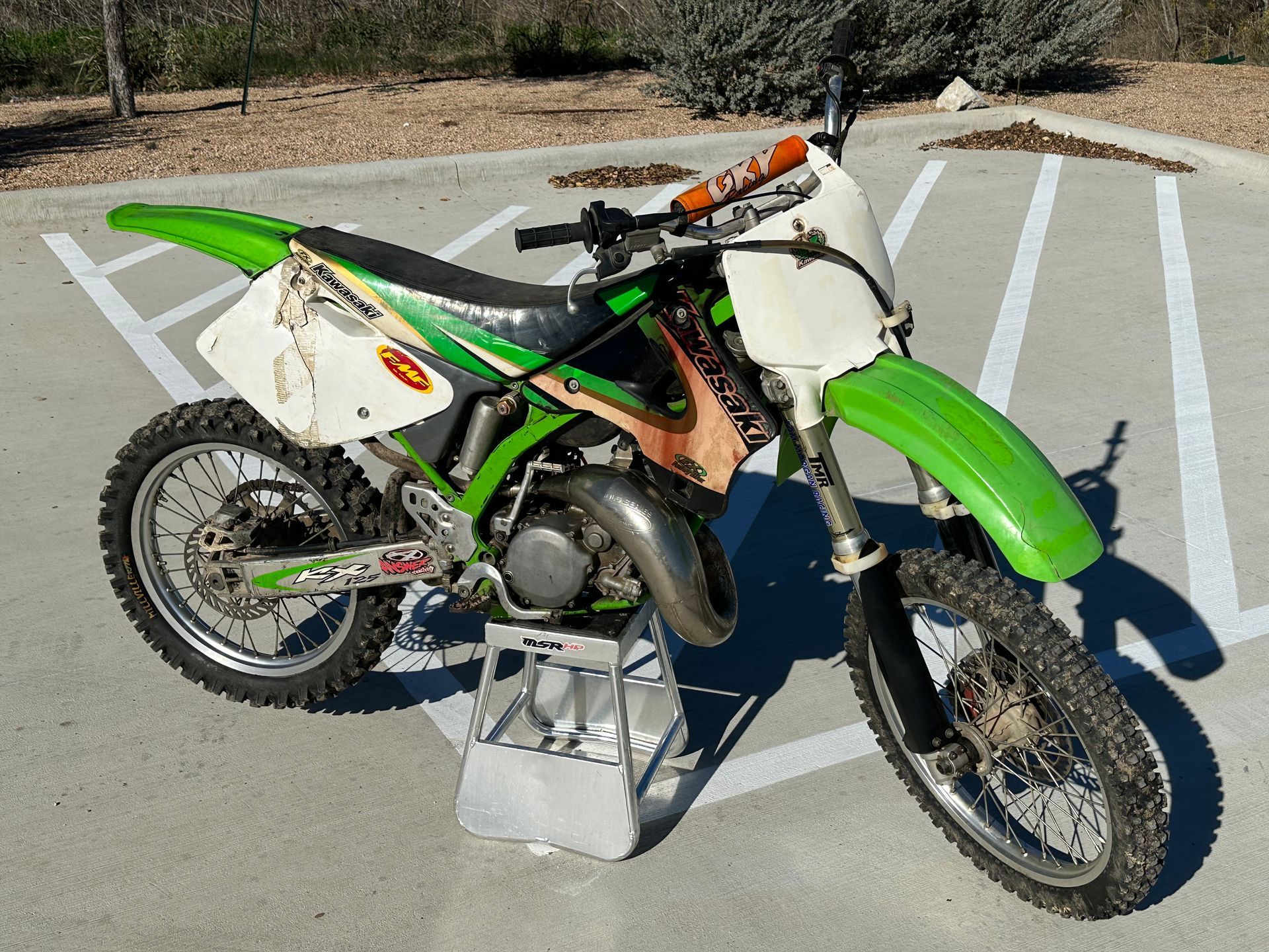 1997 Kawasaki Kx125 Oem Frame 1997-1998 Kx Green Chassis Mainframe 32160-1514-CC