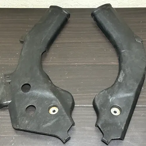 2023 GasGas MC125 Oem Frame Guards 25103093000 Black Plastic Covers 25103092000