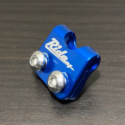 Ride Engineering Billet Brake Line Clamp 2005-2023 Yamaha Yz250f Yz450f Wr Blue