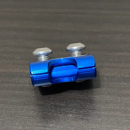 Ride Engineering Billet Brake Line Clamp 2005-2023 Yamaha Yz250f Yz450f Wr Blue
