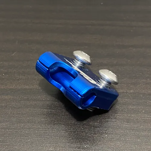 Ride Engineering Billet Brake Line Clamp 2005-2023 Yamaha Yz250f Yz450f Wr Blue