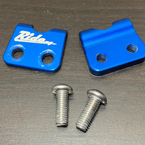 Ride Engineering Billet Brake Line Clamp 2005-2023 Yamaha Yz250f Yz450f Wr Blue