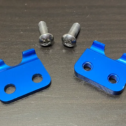 Ride Engineering Billet Brake Line Clamp 2005-2023 Yamaha Yz250f Yz450f Wr Blue