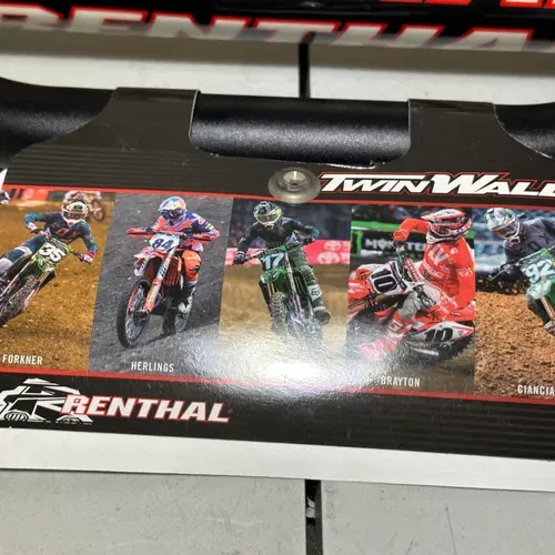 Renthal Twinwall Handlebars 1 1/8 Reed/Windham Bars Black 998-01-BK-02-185 Pad