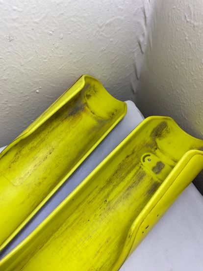 Husqvarna Acerbis Fork Guards 16-22 Yellow Plastics Front Suspension Protectors 