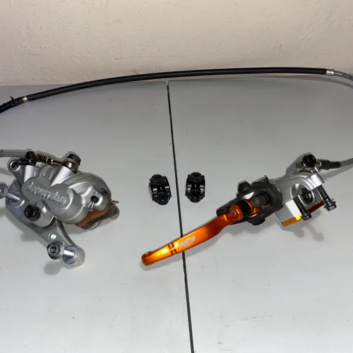 Brembo Front Brake Assembly KTM Works Connection Caliper Master Cylinder Orange