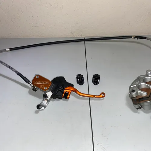 Brembo Front Brake Assembly KTM Works Connection Caliper Master Cylinder Orange