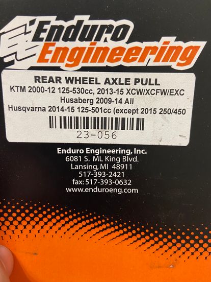 Enduro Engineering Axle Pull