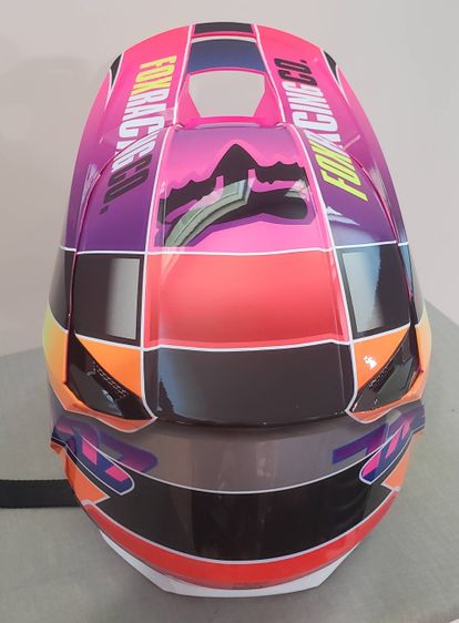 Fox Racing V1 Youth Yorr helmet Multi Color Size YS