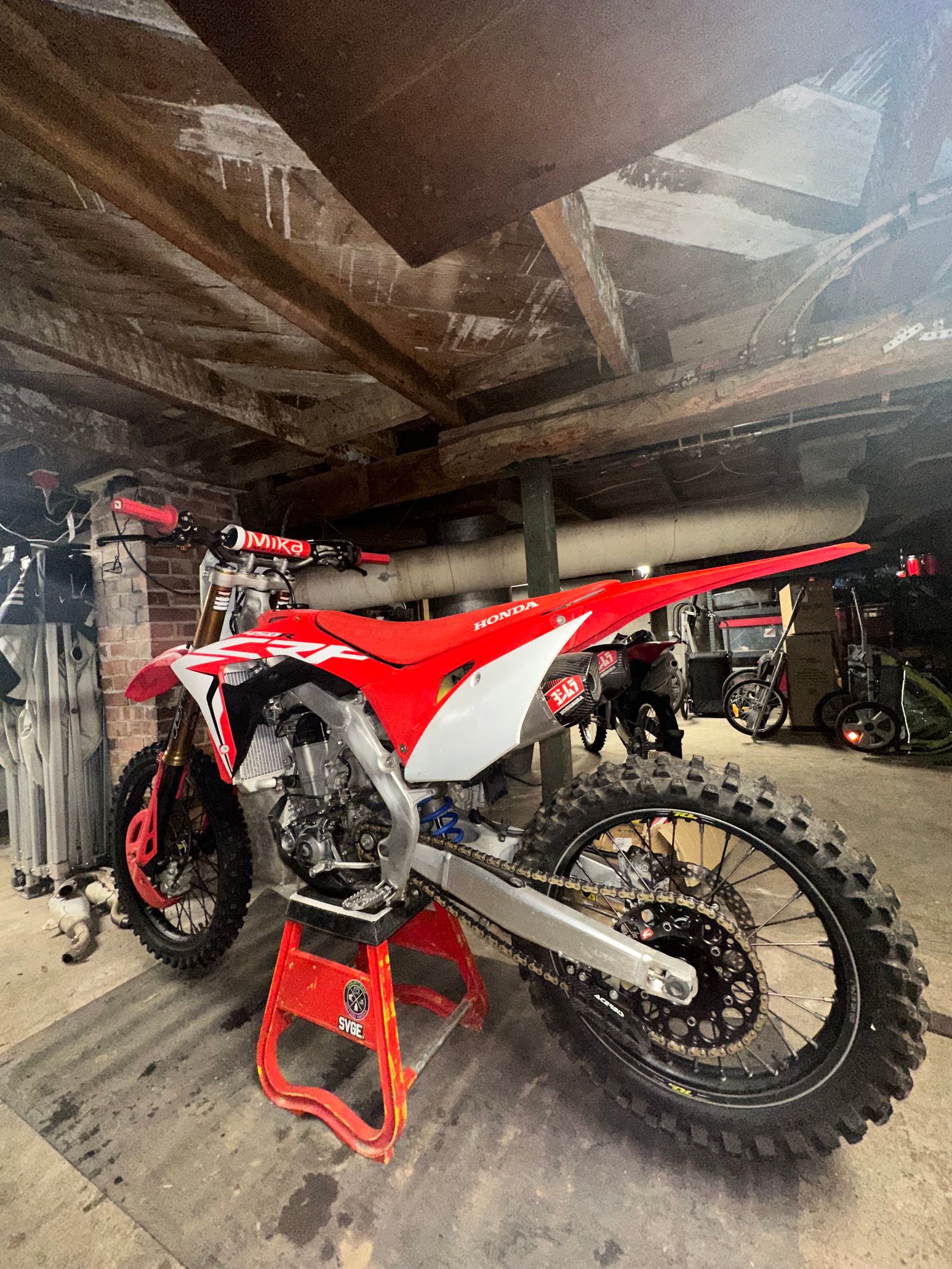 Honda crf450r dual exhaust outlet