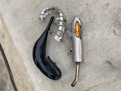Yz125 FMF Factory Fatty Pipe And Turbinecore 2 Silencer