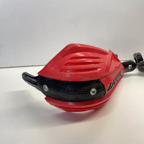 Acerbis Hand guards Wrap Around Hand Guards Red 1/8 Bar Mount