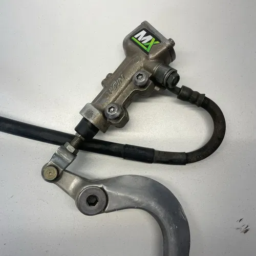 2007 06-09 KAWASAKI KX250F OEM REAR BACK BRAKE CALIPER MASTER CYLINDER LEVER