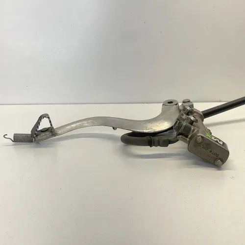 2007 06-09 KAWASAKI KX250F OEM REAR BACK BRAKE CALIPER MASTER CYLINDER LEVER