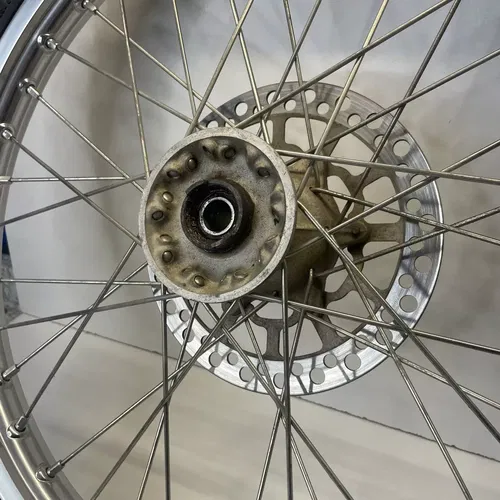 00-24 SUZUKI DRZ 400S DRZ400S OEM FRONT WHEEL FRONT RIM AND TIRE WOW!