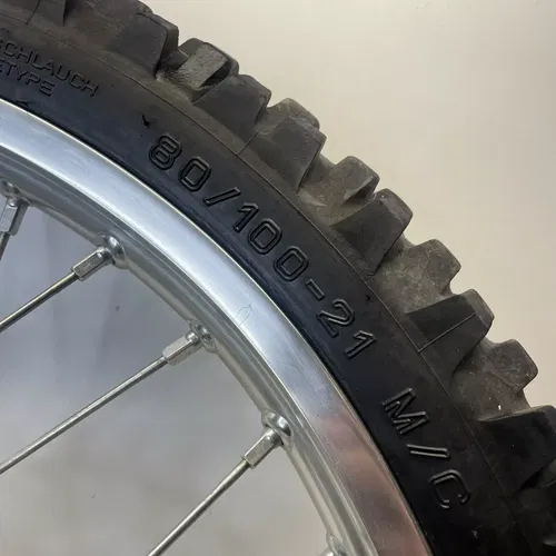 00-24 SUZUKI DRZ 400S DRZ400S OEM FRONT WHEEL FRONT RIM AND TIRE WOW!