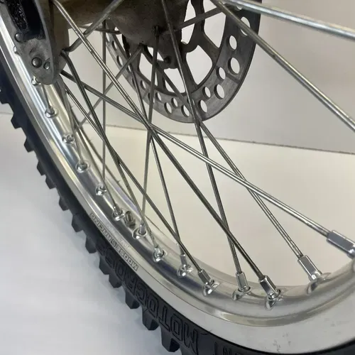 00-24 SUZUKI DRZ 400S DRZ400S OEM FRONT WHEEL FRONT RIM AND TIRE WOW!