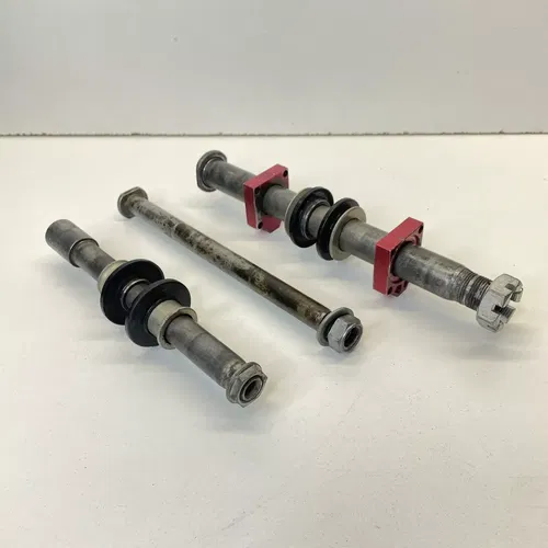 2011 Kawasaki KX250F OEM FRONT REAR WHEEL AXLE BOLT SWING ARM PIVOT SHAFT