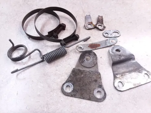 Kawasaki F7 Enduro 175 OEM Misc Frame Bracket Spring Clamp Lot 1974 VTG ANX-B202