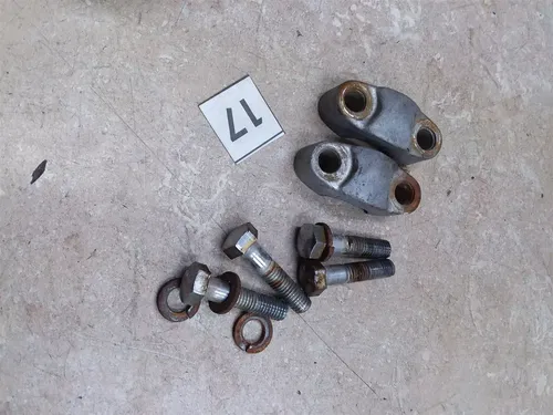 Kawasaki KX250 Bar Holder Triple Clamp Bolts Hardware 1974 1975 #17 ANX C58