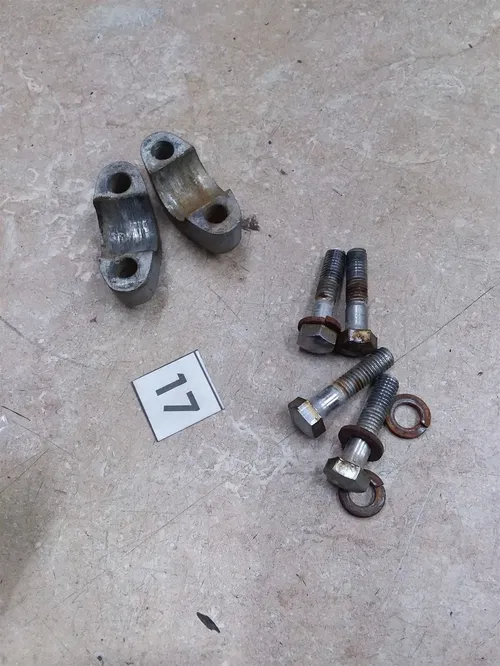 Kawasaki KX250 Bar Holder Triple Clamp Bolts Hardware 1974 1975 #17 ANX C58