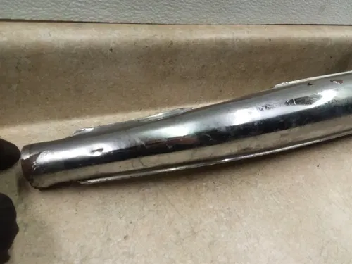 Bridgestone 175 DT175 Original Left Exhaust Muffler 1960s #7 ANX ARP E12