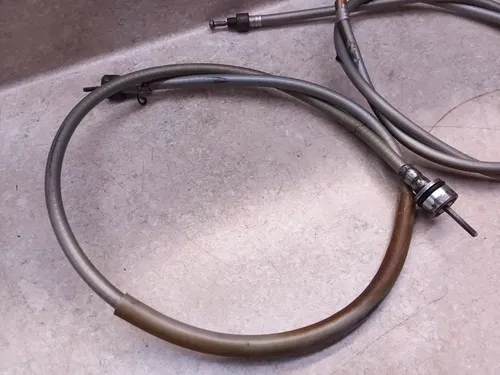 Yamaha R5 Twin 350 Gray Handlebar & Meter Cable Lot Vintage 1971 ANX-C8