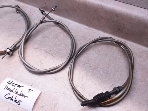 Yamaha R5 Twin 350 Gray Handlebar & Meter Cable Lot Vintage 1971 ANX-C8