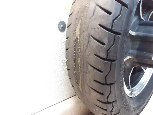 1988 Kawasaki VN 1500 Vulcan VN1500-A2 Rear Wheel Bad Tire PJ-11