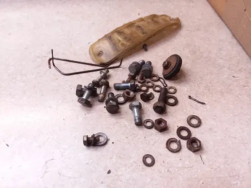 Yamaha R5 Twin 350 Misc Frame Random Parts Hardware Lot Vintage 1971 ANX-C8