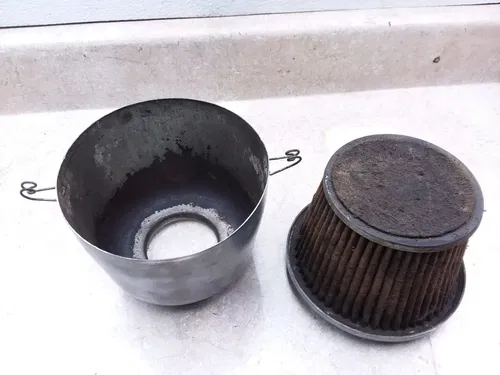 Kawasaki H1 Triple 500 Air Cleaner Box Assembly 1970's Vintage #20 ANX-B236