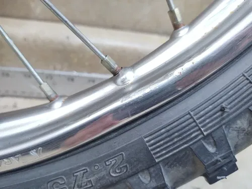 Honda 100 XL XL100-S XL100S Front Wheel Rim BENT 1981 ANX