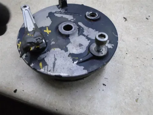 Kawasaki 400 KDX KDX400 Front Wheel Brake Plate Frozen 1980 WD KB120