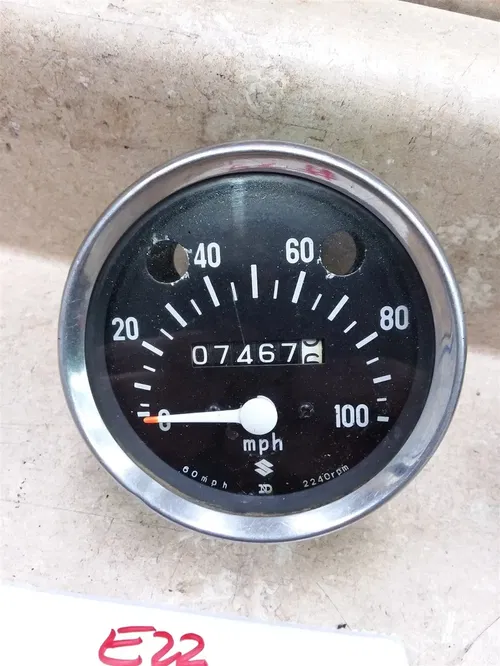 Suzuki TC90 TS90 Gauge Meter Good Speedometer 1970s #74 ARP E22