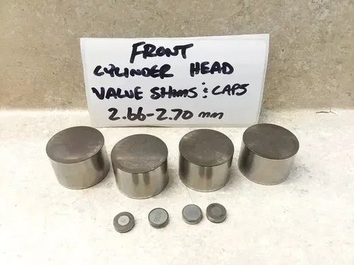 2006 Suzuki V-Strom DL-1000 Engine Front Cylinder Head Valve Shim & Caps PJ-12