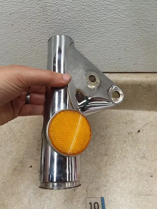 Honda CB750 1972-1976 RIGHT Rusted Headlight Fork Mount Cover #10 ARP ANX E20