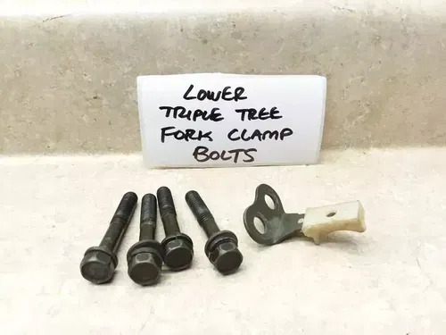 VTG 1982 Yamaha XT550 XT 550 Lower Fork Clamp Triple Tree Pinch Bolts PJ-16