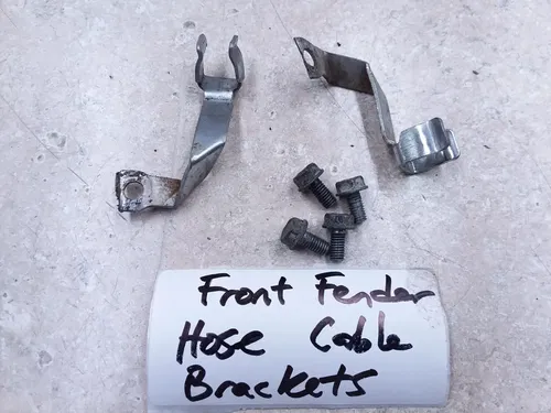 Honda V65 Magna VF VF1100 Front Fender Cable Hose Guide Brackets 1983 ANX-B198