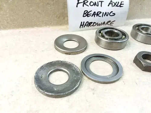 VTG 1971 Triumph Trophy 500 T100-C Front Axle Nut Collar Bearing Hardware PJ-9