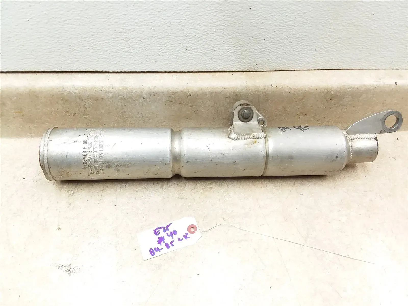 Honda CR125 CR250 ANSWER Exhaust Chamber Muffler 1984 1985 #40 ARP E25
