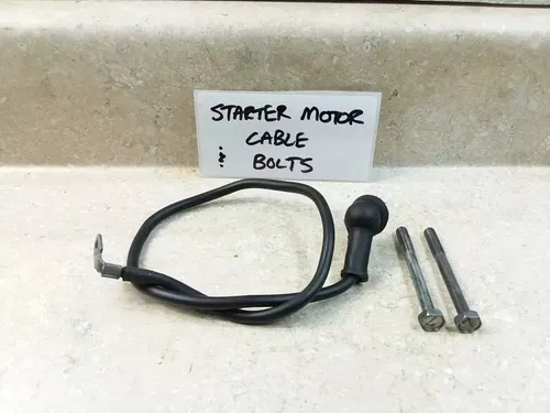 1982 Kawasaki KZ 750 KZ750-N Spectre Engine Starter Motor Cable & Bolts PJ-10