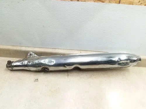 Honda CB450 Bomber Original Damaged Left Exhaust Muffler 1968 #13 ANX ARP E12