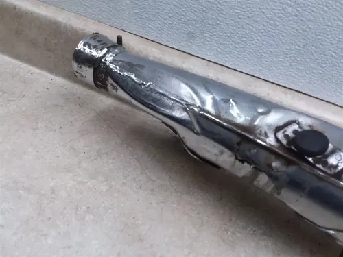 Honda CB450 Bomber Original Damaged Left Exhaust Muffler 1968 #13 ANX ARP E12