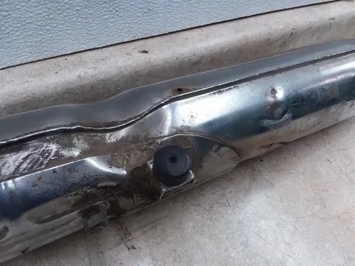 Honda CB450 Bomber Original Damaged Left Exhaust Muffler 1968 #13 ANX ARP E12