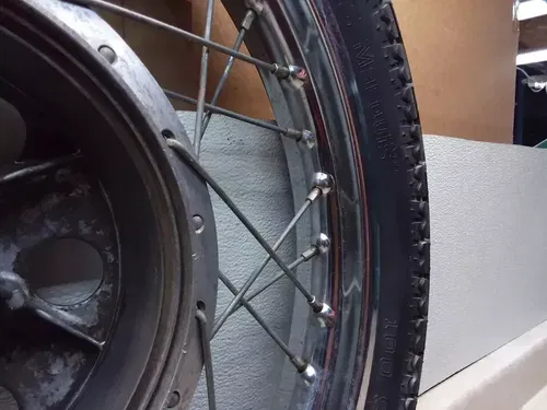 VTG 1970 Yamaha XS1 650 Front Wheel & Tire Assembly PJ-14
