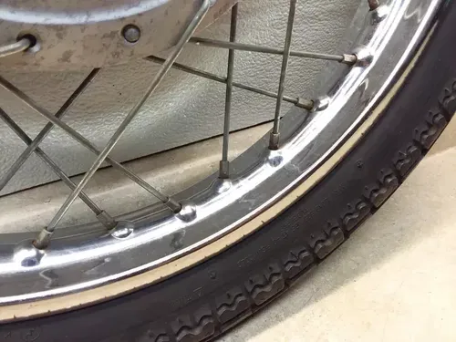 VTG 1970 Yamaha XS1 650 Front Wheel & Tire Assembly PJ-14