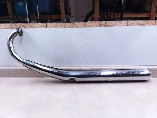 Suzuki 380 GT GT380 Sebring OUTER LEFT Exhaust Muffler Vintage 1975 ANX-C5