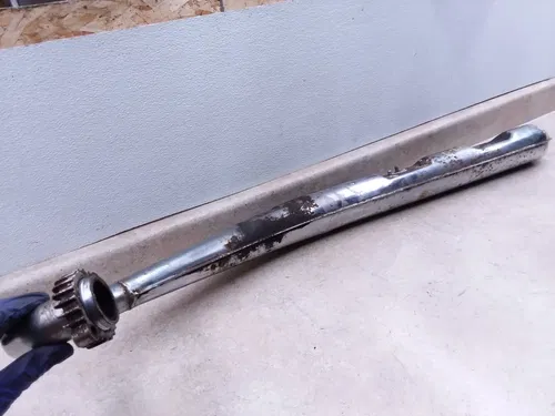 Suzuki 380 GT GT380 Sebring OUTER LEFT Exhaust Muffler Vintage 1975 ANX-C5