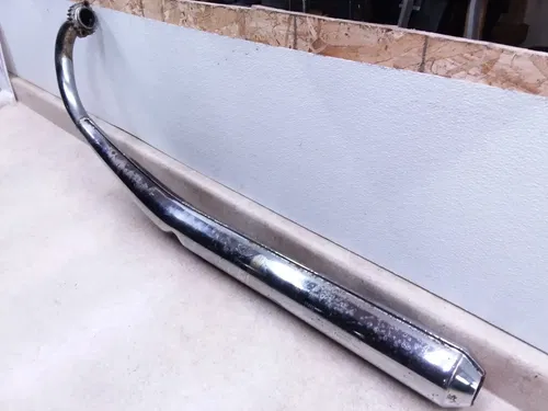 Suzuki 380 GT GT380 Sebring OUTER LEFT Exhaust Muffler Vintage 1975 ANX-C5
